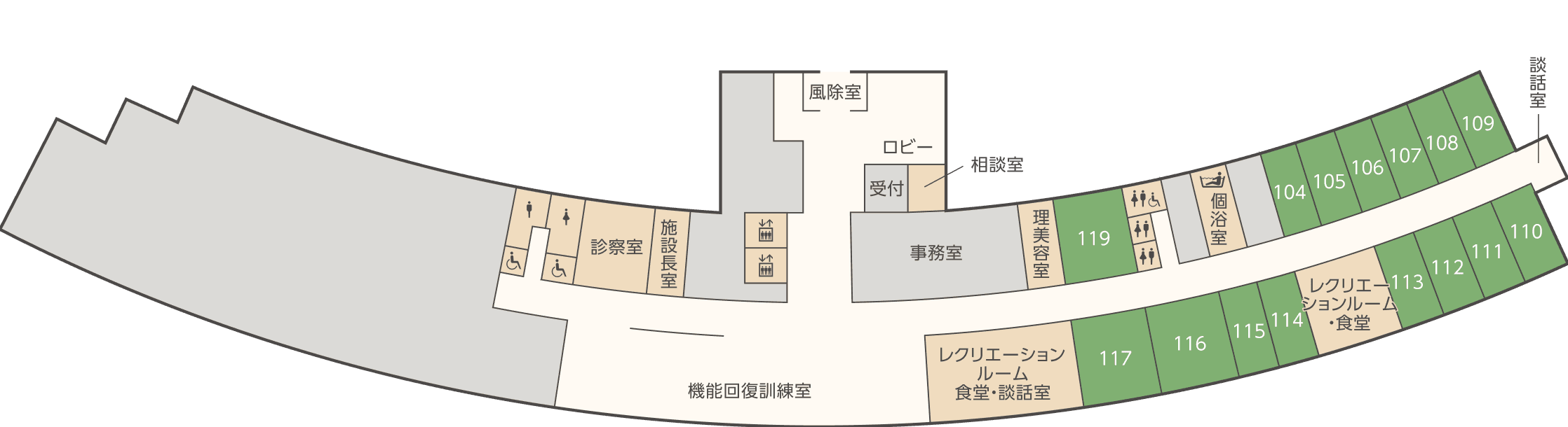 1Fフロアマップ