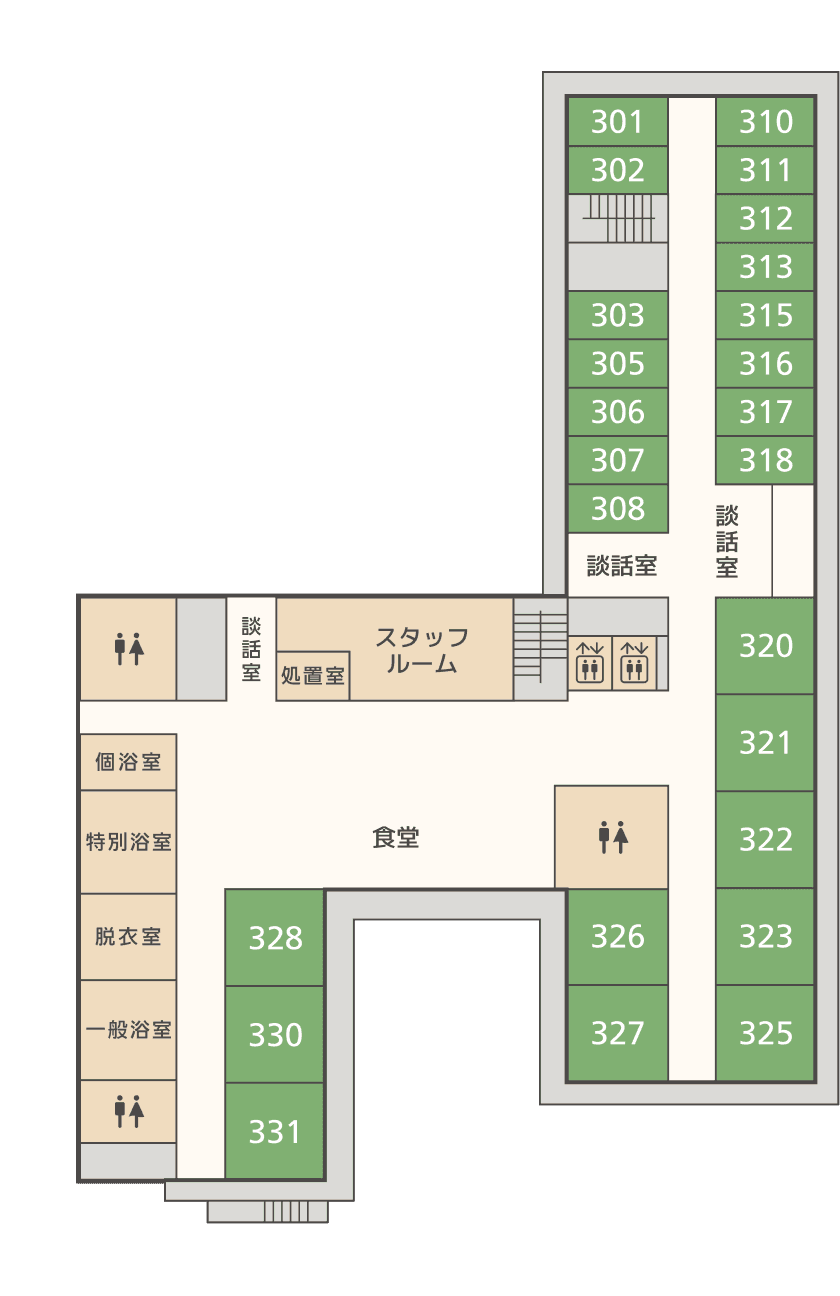 3Fフロアマップ